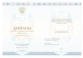Диплом колледжа 2014 - 2019 в Копейске
